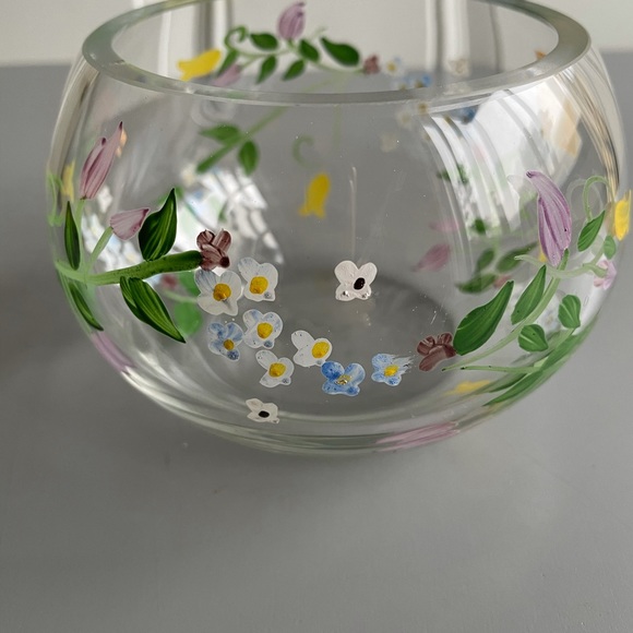 Royal Danube Accents Nwt Royal Danube Hand Painted Crystal Bowl